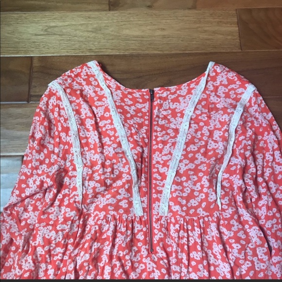 Free People Like You Best Orange Floral Mini Dress - Picture 12 of 14
